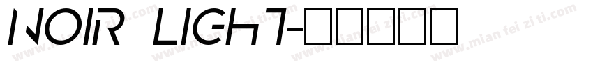Noir Light字体转换